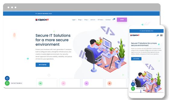 Crackit Indonesia Tech website preview