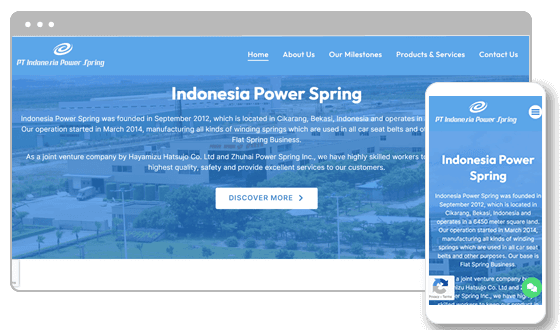 I-Power Spring website preview