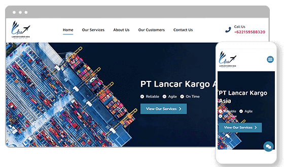 Lancar Kargo Asia website preview