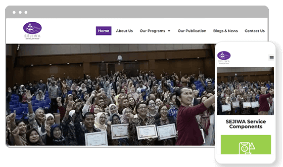 Sejiwa website preview